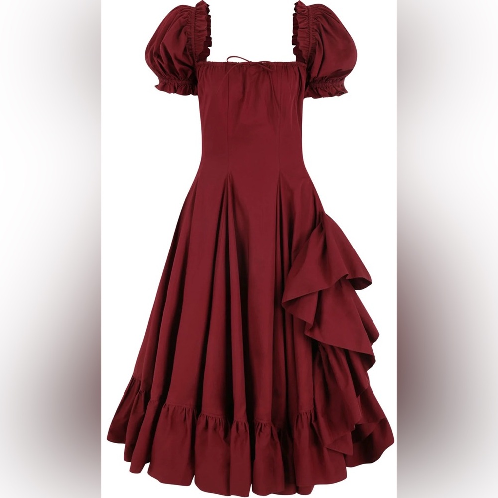 Selkie Bordeaux Foxglove Dress
